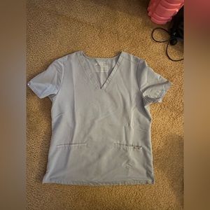 Figs medium Casma top dusty blue size medium